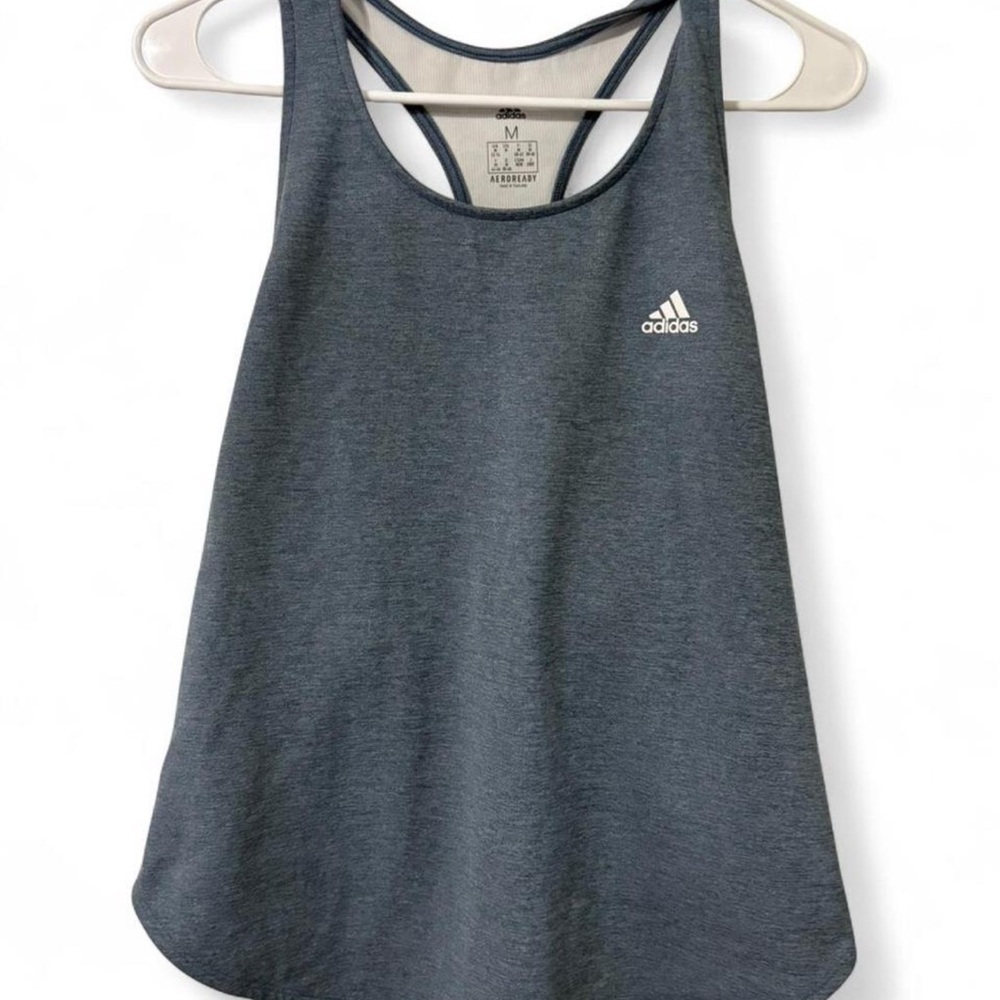 Adidas Charcoal Athletic Tank Medium